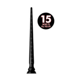 Hose Tapered 15" Small Black Silicone