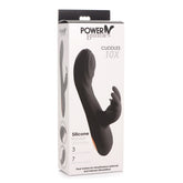 POWER BUNNIES CUDDLES 10X RECHARGE SILICONE RABBIT - BLACK