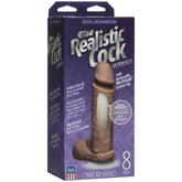 THE REALISTIC COCK UR3 8IN - BROWN