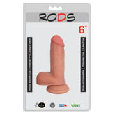 DONG WITH BALLS 6" VANILLA RODS