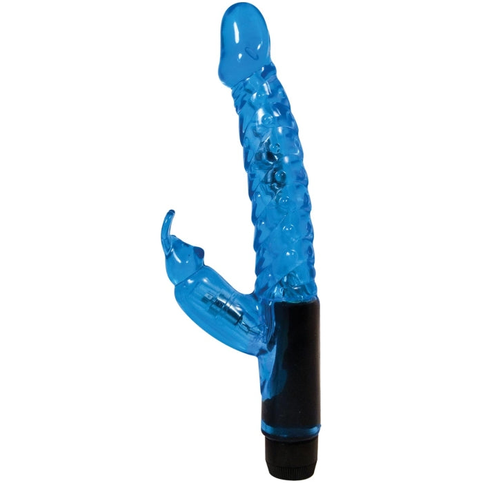 MINI RABBIT VIBRO WAND JELLY-BLUE