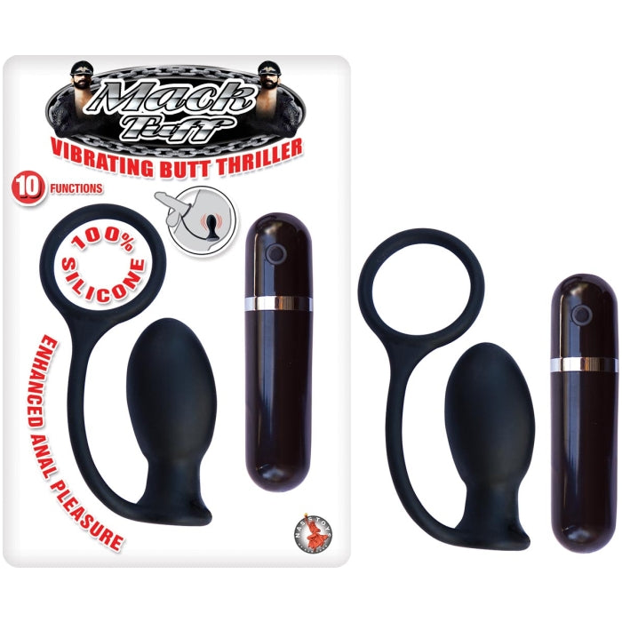 MACK TUFF VIBRATING BUTT THRILLER - BLACK