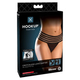 HOOKUP PANTIES CROTCHLESS LOVE GARTER - FITS S-L