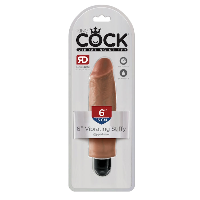 VIBE DILDO STIFFY 6" TAN KING COCK