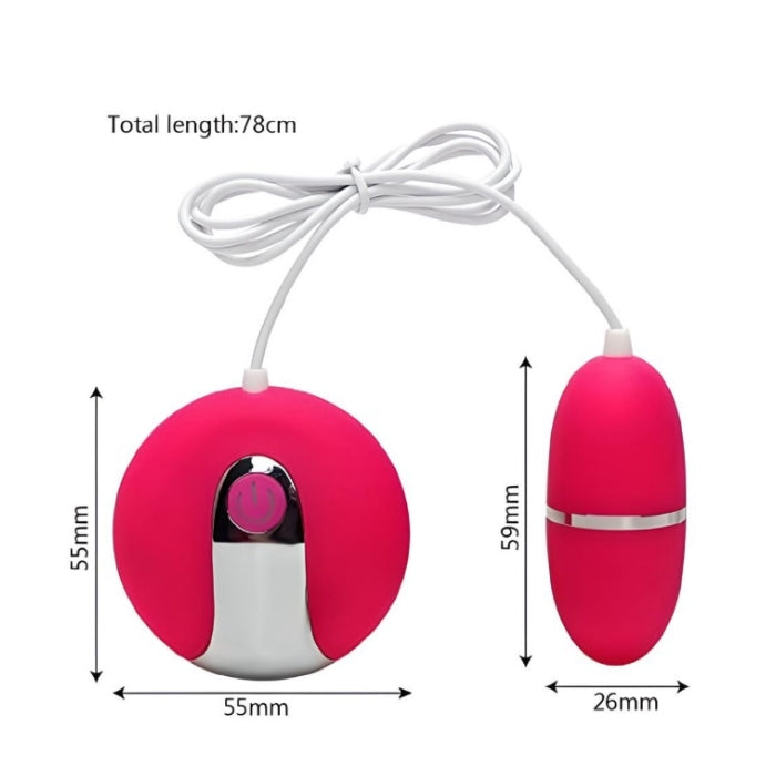 PLEASURE LOVE WIRED REMOTE CONTROL - RED