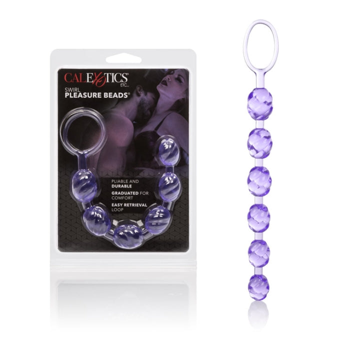 SWIRL PLEASURE BEADS - PURPLE