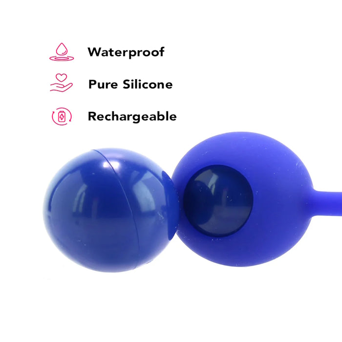TEASE COCK RING BLUE SLCNE RCHRGBLE DUAL ROCKIN' RING