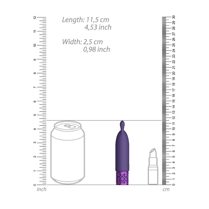 TWINKLE - RECHARGEABLE SILICONE BULLET - PURPLE