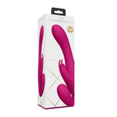 SUKI - VIBRATING STRAPLESS STRAP-ON RABBIT - PINK