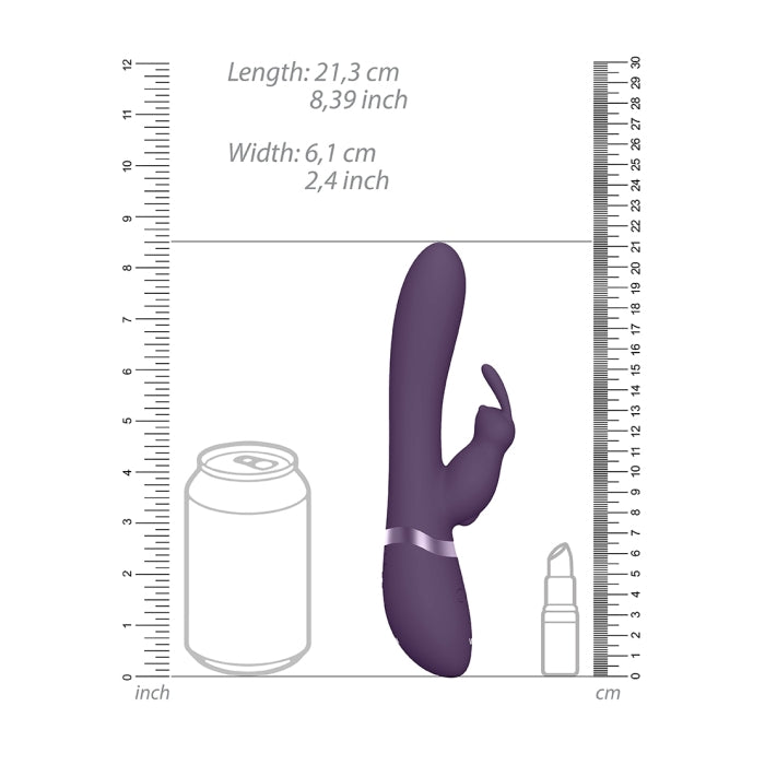 TAKA - INFLATABLE & VIBRATING RABBIT - PURPLE