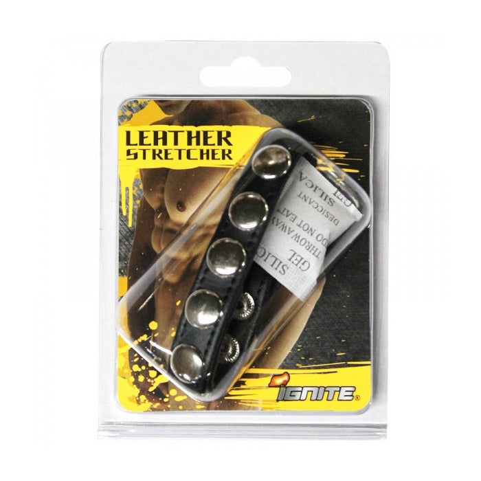 5 SNAP LEATHER COCK RING