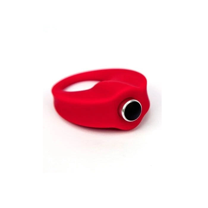RED CALIBER VIBE SILICONE COCK RING .8"