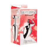BS RED HEART GEM LARGE ANAL PLUG - RED