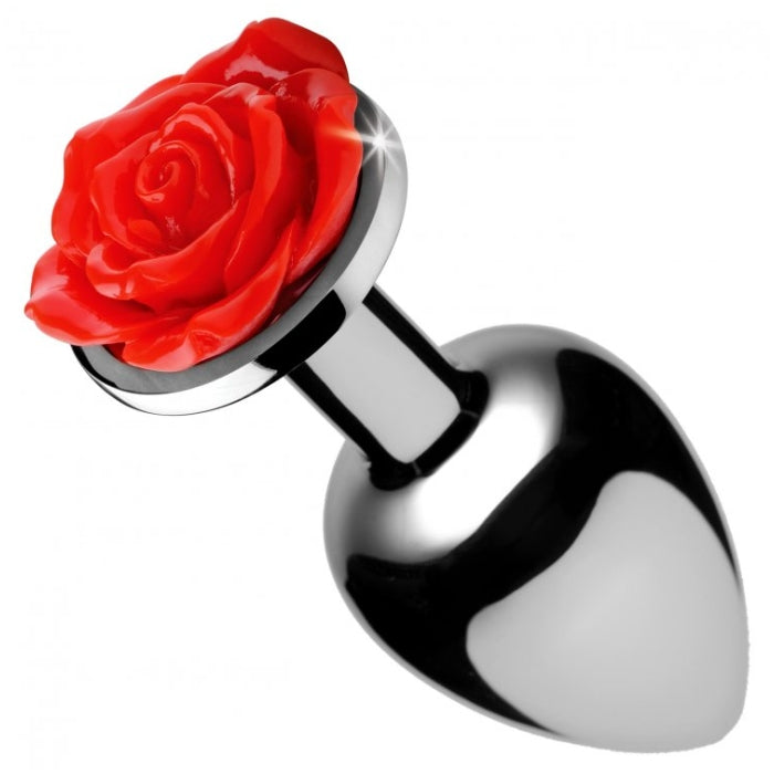 BS RED ROSE ANAL PLUG - LARGE 4"
