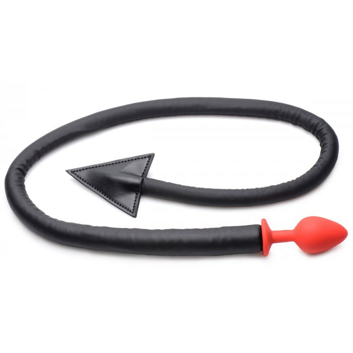 DEVIL TAIL ANAL PLUG AND HORNS SET - BLACK