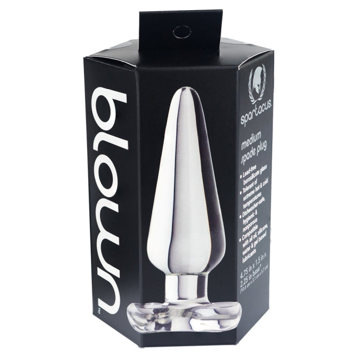 SPADE ANAL PLUG MEDIUM CLEAR