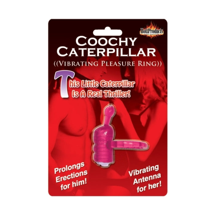 HORNY HONEY VIBRO RING COOCHY CATERPILLAR - MAGENTA
