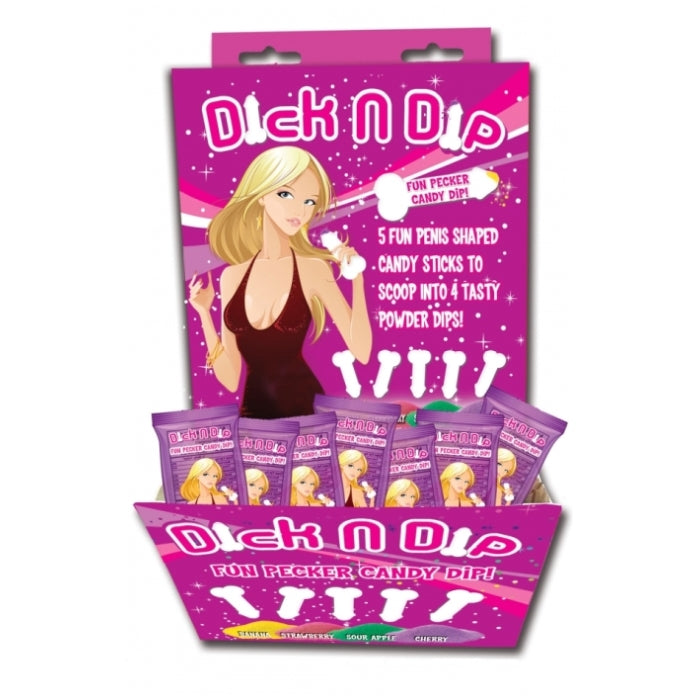 PECKER CANDY FUN DIP ASSORTED FLAVORS-40PCS DISPLAY