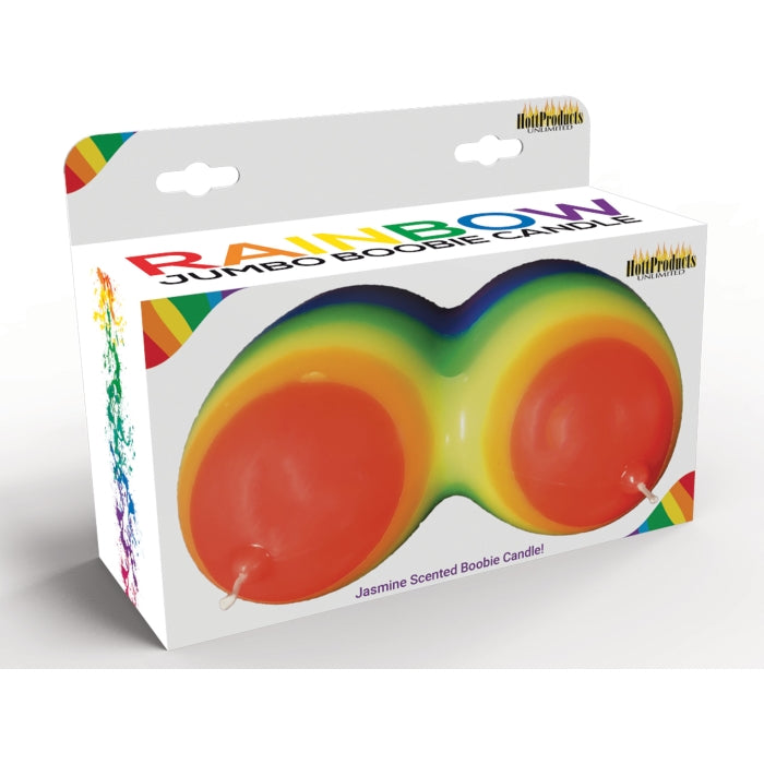 JUMBO BOOBIE RAINBOW CANDLE