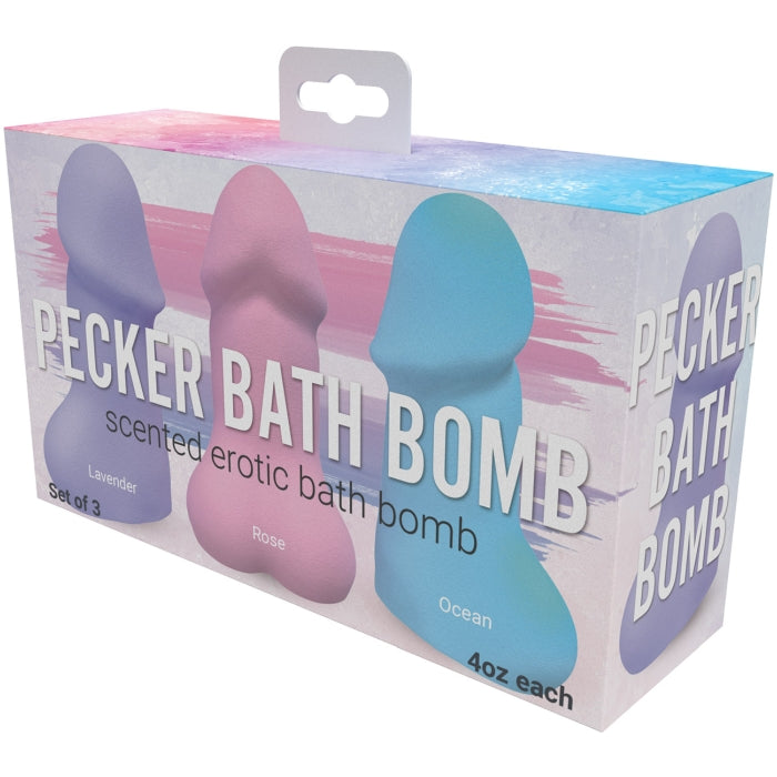 PECKER BATH BOMB - 3PK JASMINE SCENTEDTOY