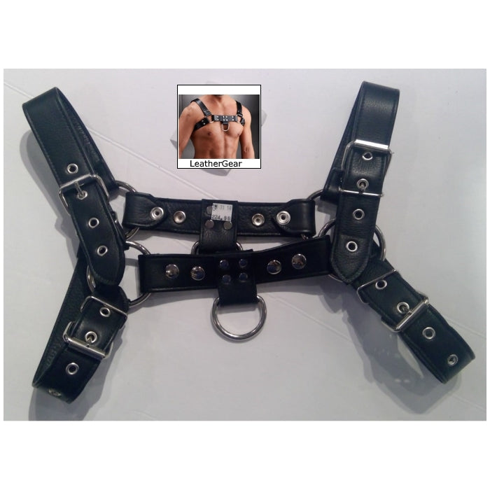 LEATHER HARNESS MODEL 0006 - HANDMADE