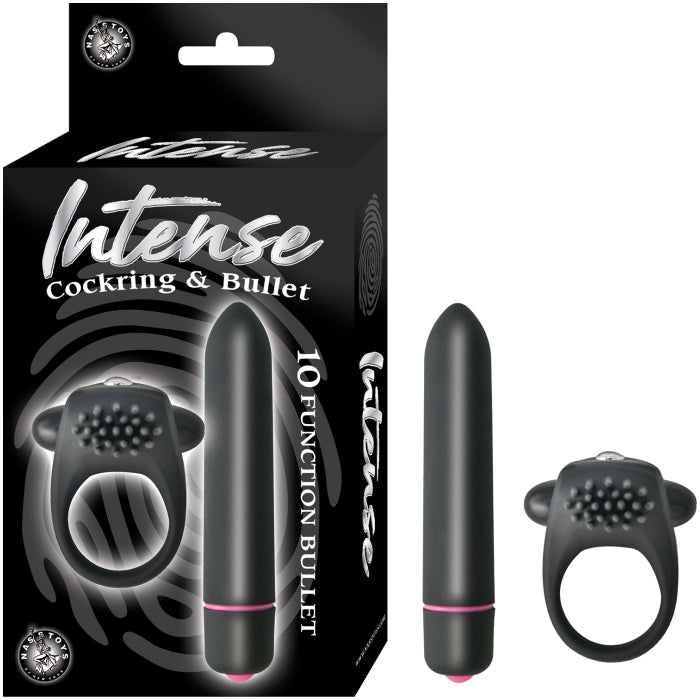 INTENSE COCKRING & BULLET-BLACK