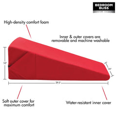 XL Love Cushion Large Wedge Pillow – Red