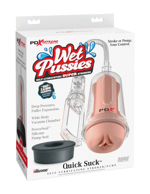 PDX EXTREME WET PUSSIES SELF-LUBE PUMP SYSTEM - QUICK