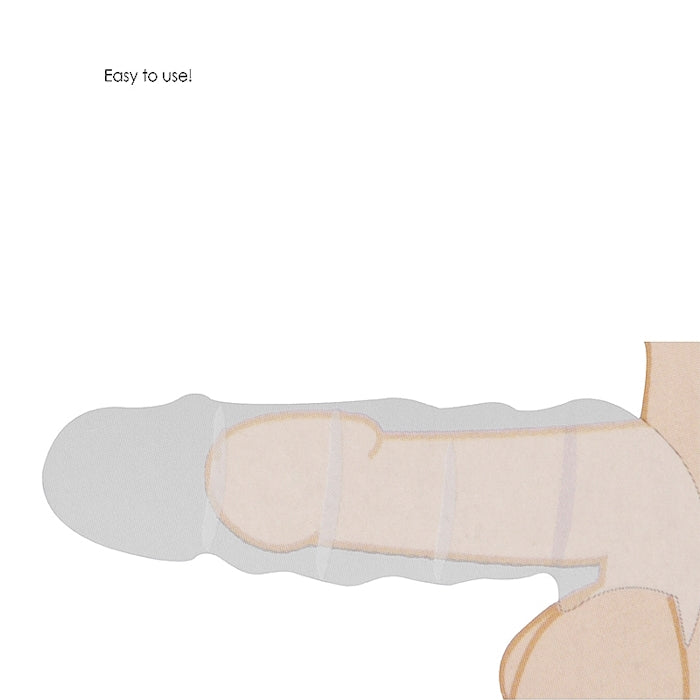 REALISTIC PENIS SLEEVE 8" / 20 CM VANILLA
