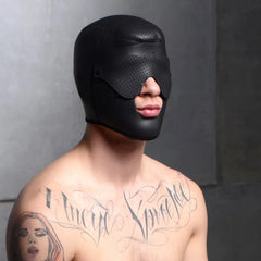 Scorpion Hood with Removable Blindfold & Mask – Black
