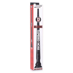 Hose Tapered 15" Small Black Silicone