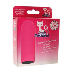 PINK PUSSYCAT VIBRATING SILICONE BULLET - PINK