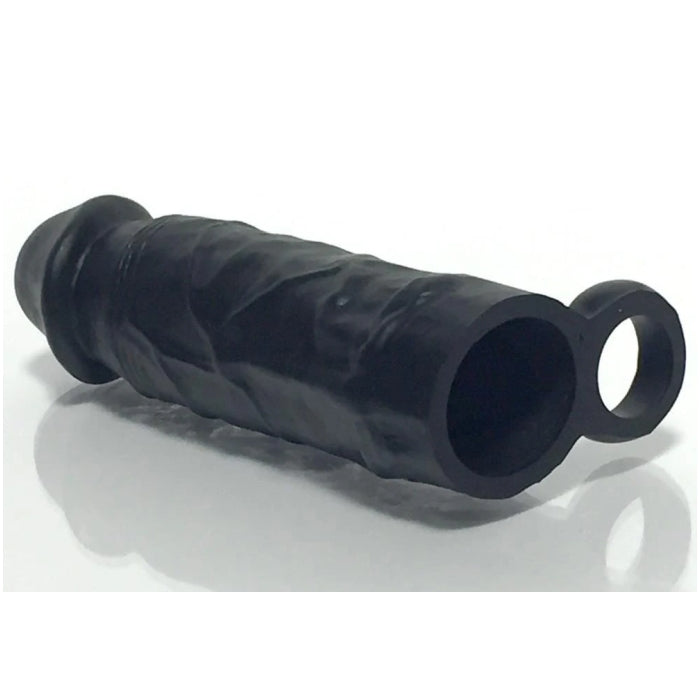 MEATY SILICONE COCK EXTENDER BLACK