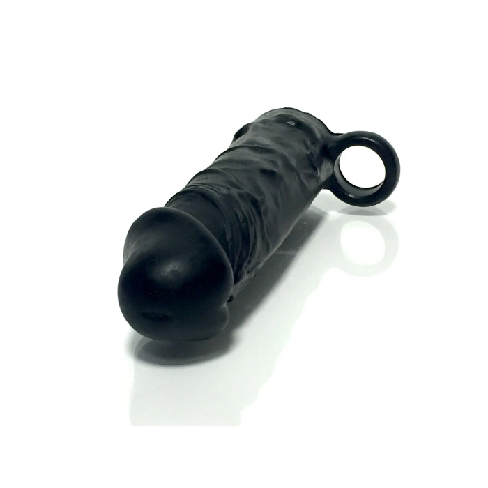 MEATY SILICONE COCK EXTENDER BLACK