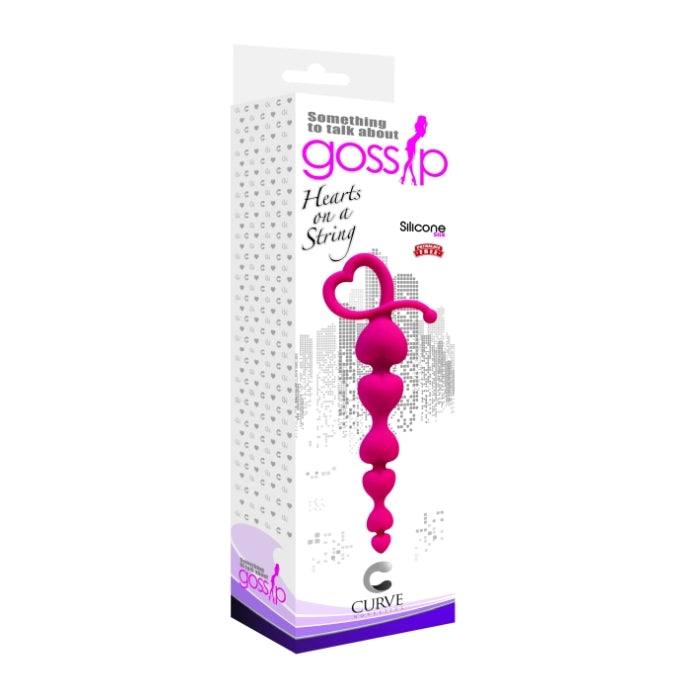 GOSSIP HEARTS ON A STRING - MAGENTA