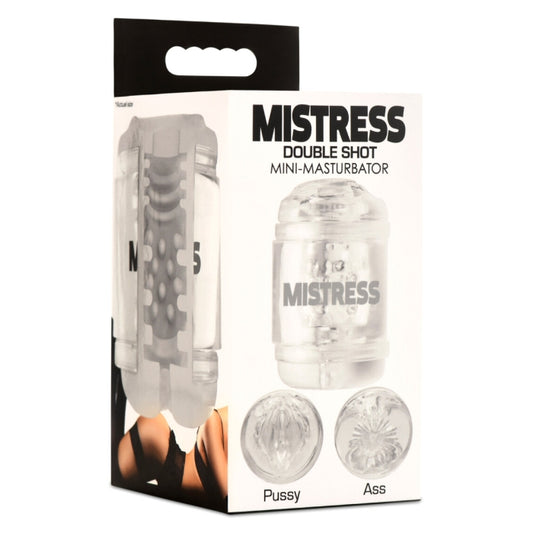 MASTURBATOR CLEAR MISTRESS DOUBLE SHOT PUSSY/ASS MINI