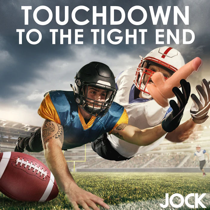 DILDO W/ BALLS LIGHT 6.75" JOCKS FOOTBALL PLAYER FRANK