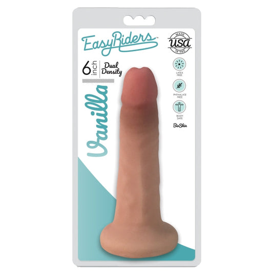 EASY RIDERS 6" SLIM BIOSKIN DONG - VANILLA