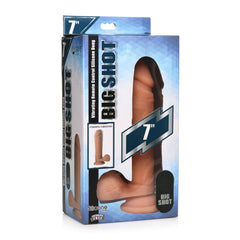 BIG SHOT 7" LIQUID SILICONE VIBE DILDO W/ BALLS
