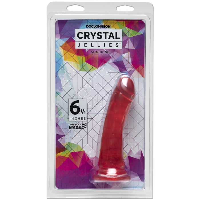 CRYSTAL JELLIES - SLIM DONG 6.5" - PINK