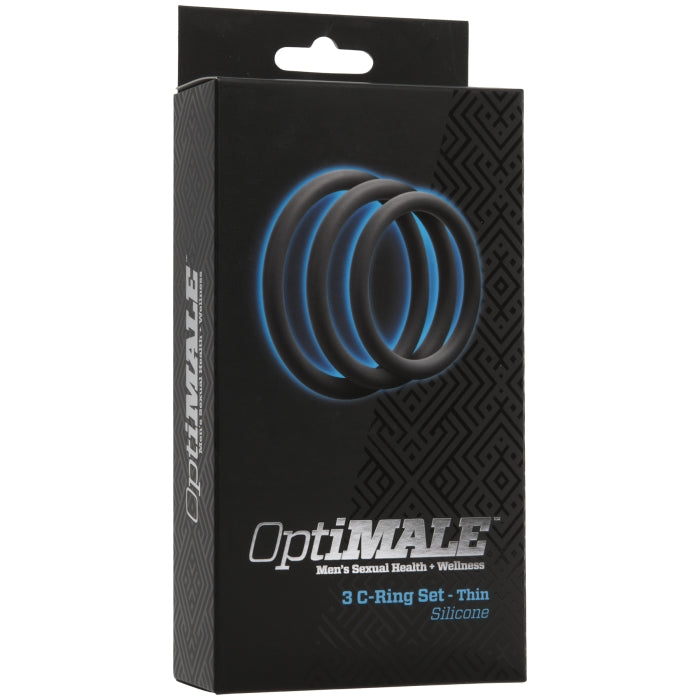 OPTIMALE - 3 C-RING SET THIN SILICONE - SLATE