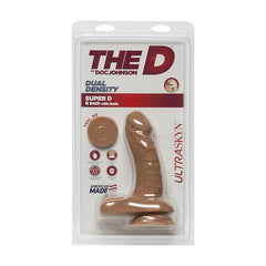 THE D - SUPER D - 6IN W/BALLS - ULTRASKYN - CARAMEL