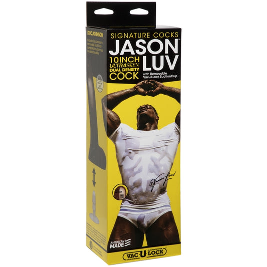 SIGNATURE COCKS JASON LUV 10" ULTRASKYN - CHOCOLATE