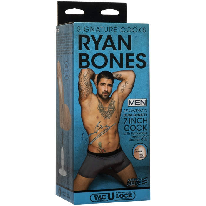 RYAN BONES 7IN ULTRASKYN COCK W/RMVBLE VACULOCK SUCTION CUP