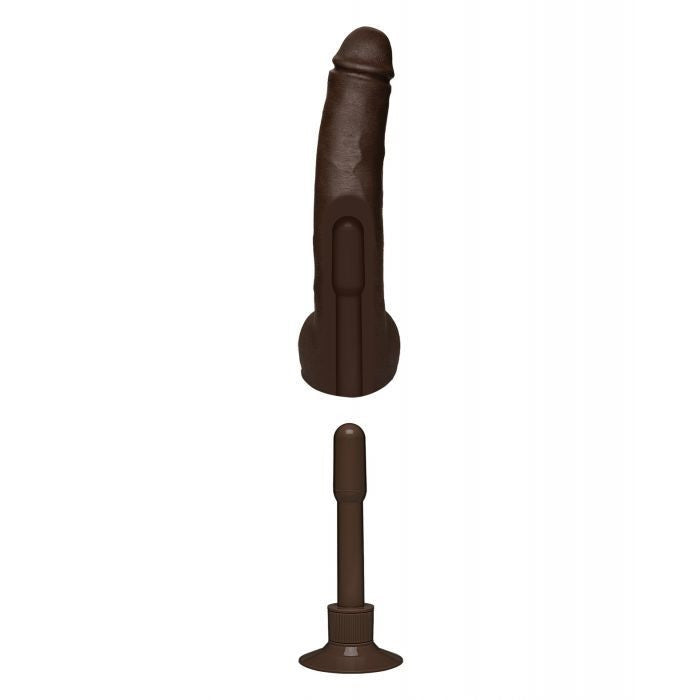 DILDO 12" CHOCOLATE SAFAREE SAMUELS ANACONDA VIBE ULTR