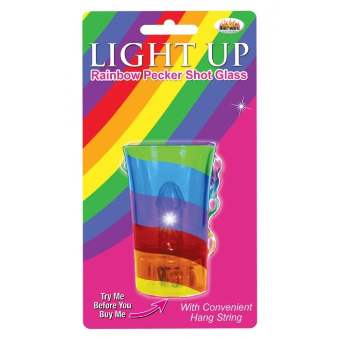 RAINBOW PECKER SHOT GLASS