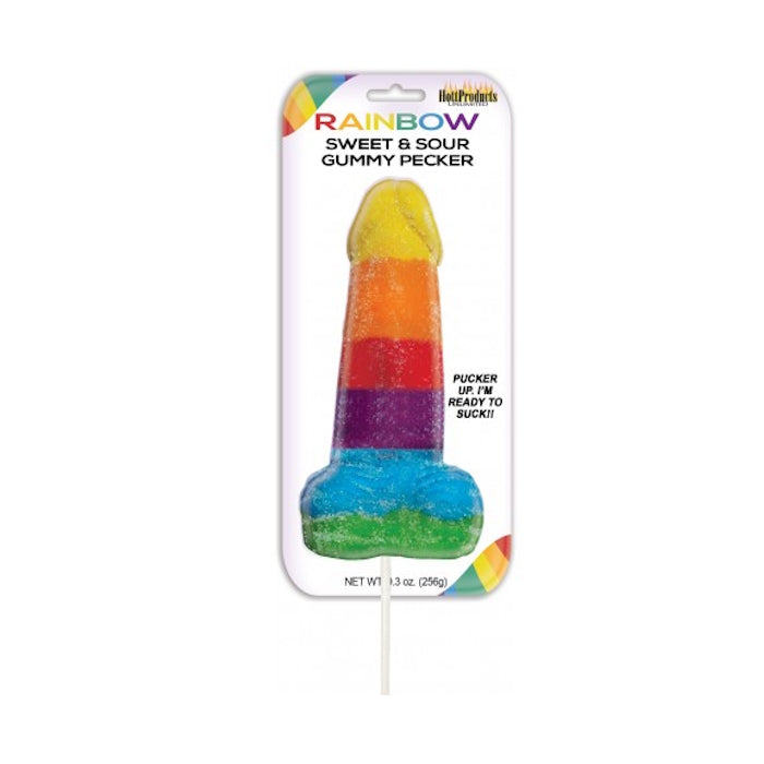 CANDY GUMMY COCK POP SWEET & SOUR JUMBOW RAINBOW