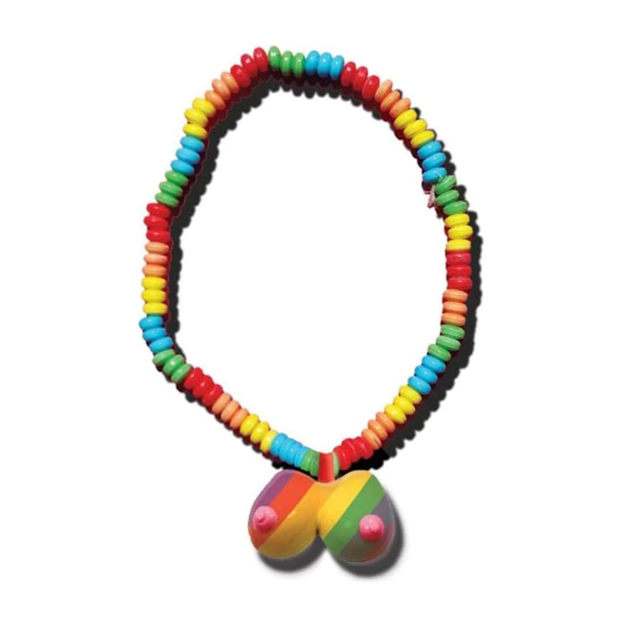 CANDY BOOBIE NECKLACE RAINBOW
