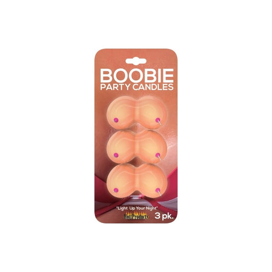 BOOBIE PARTY CANDLES - 3PK.