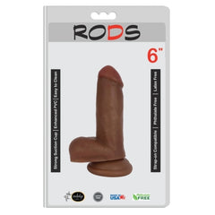 DONG WITH BALLS 6" CHOCOLATE RODS